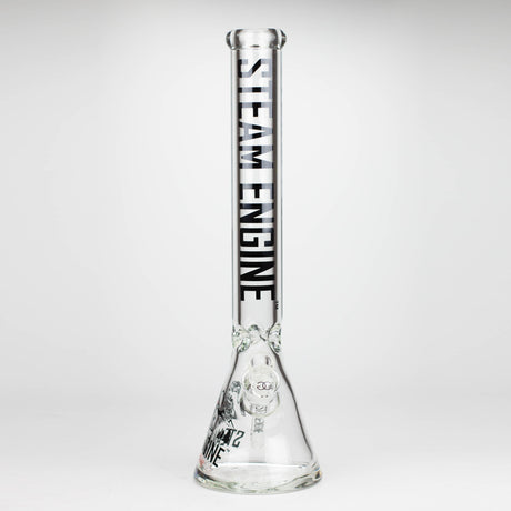 Steam Engine™ | 18 Inch 9mm glass bong with stickers by golden crown