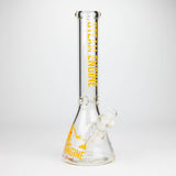 Steam Engine™ | 14 Inch 7mm glass bong with stickers by golden crown