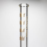 Golden Crown™ | 18 Inch 9mm glass bong with Signature and 24K Gold Emblem