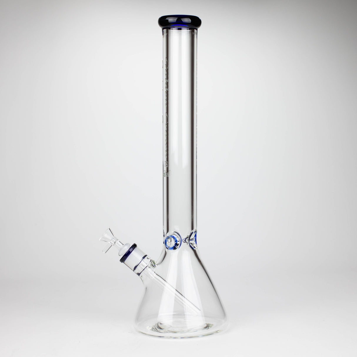 Golden Crown™ | 18 Inch 9mm Engraved Bong US Glass