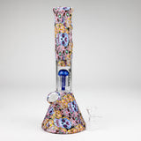 11" Graphic Silicone with glass percolator bong - Assorted [SP1060P]