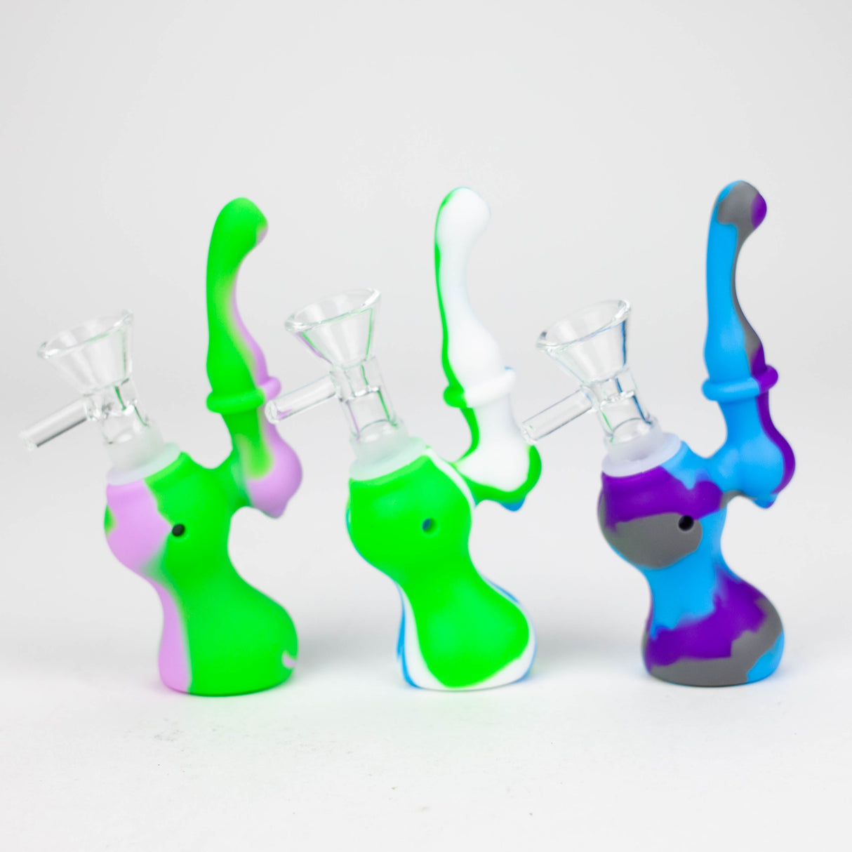 5.5" Silicone Mini Bubbler-Assorte [157B]