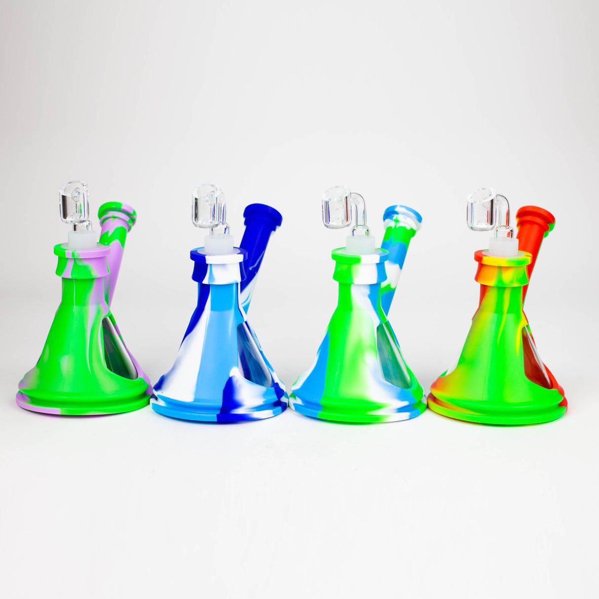 6" Silicone+Glass Rig-Assorted [175B]