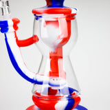 9.8" Silicone+Glass bong-Assorted [007B]