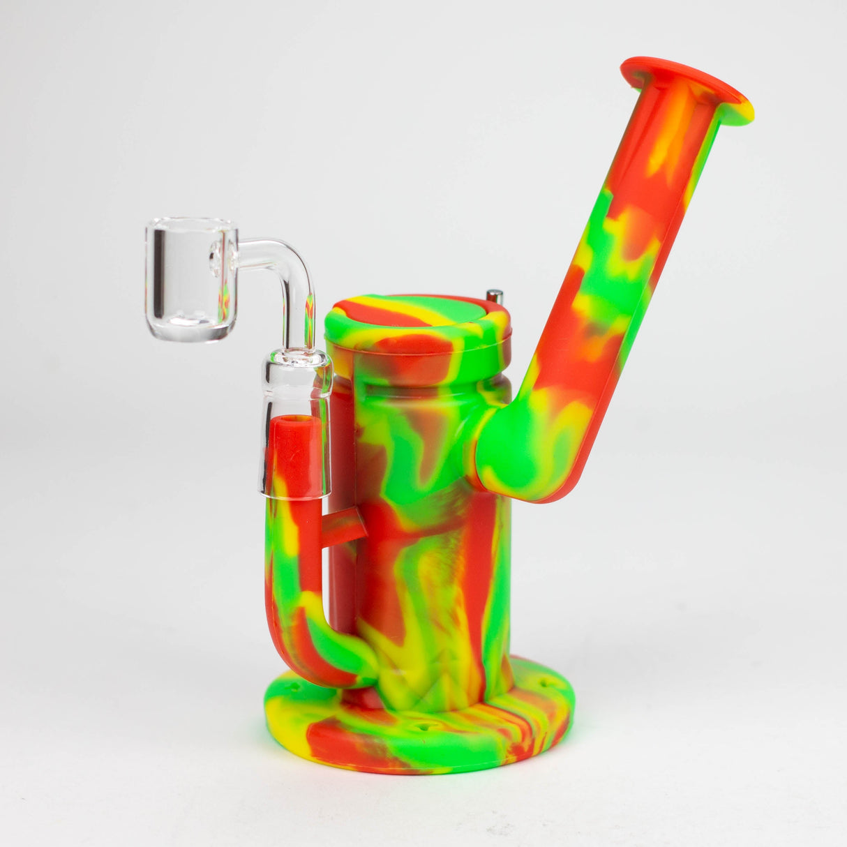 7.5" Silicone Rig with foldable mouthpiece-Assorted [127B]