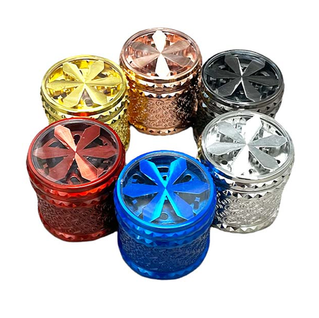Fortune | 4 Parts 66mm x 66mm Grinder - Display of 6 Display Pack Super Supplys Inc