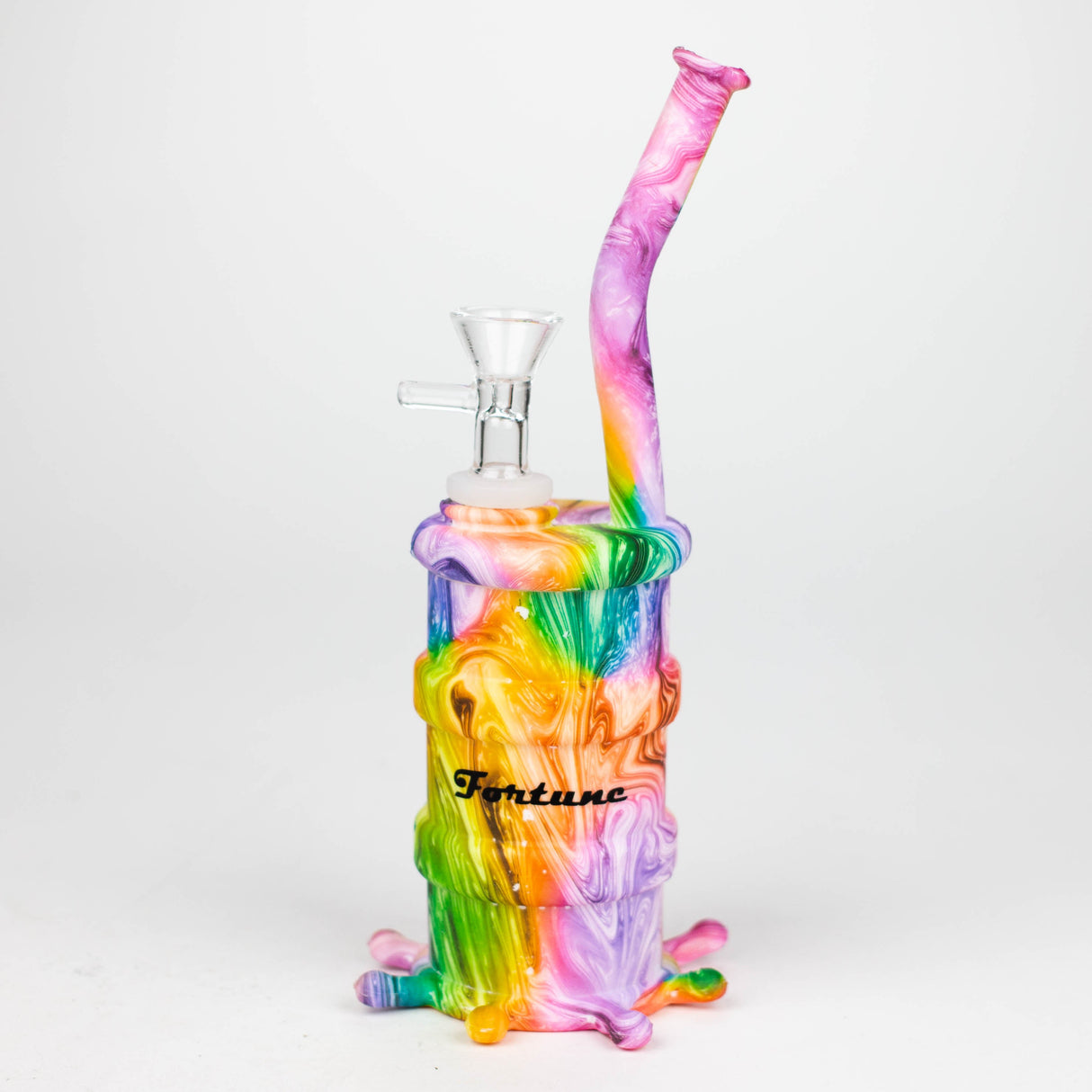 Fortune | 8" Hydrographic Silicone Soda Bong-Assorted [SP1003P]