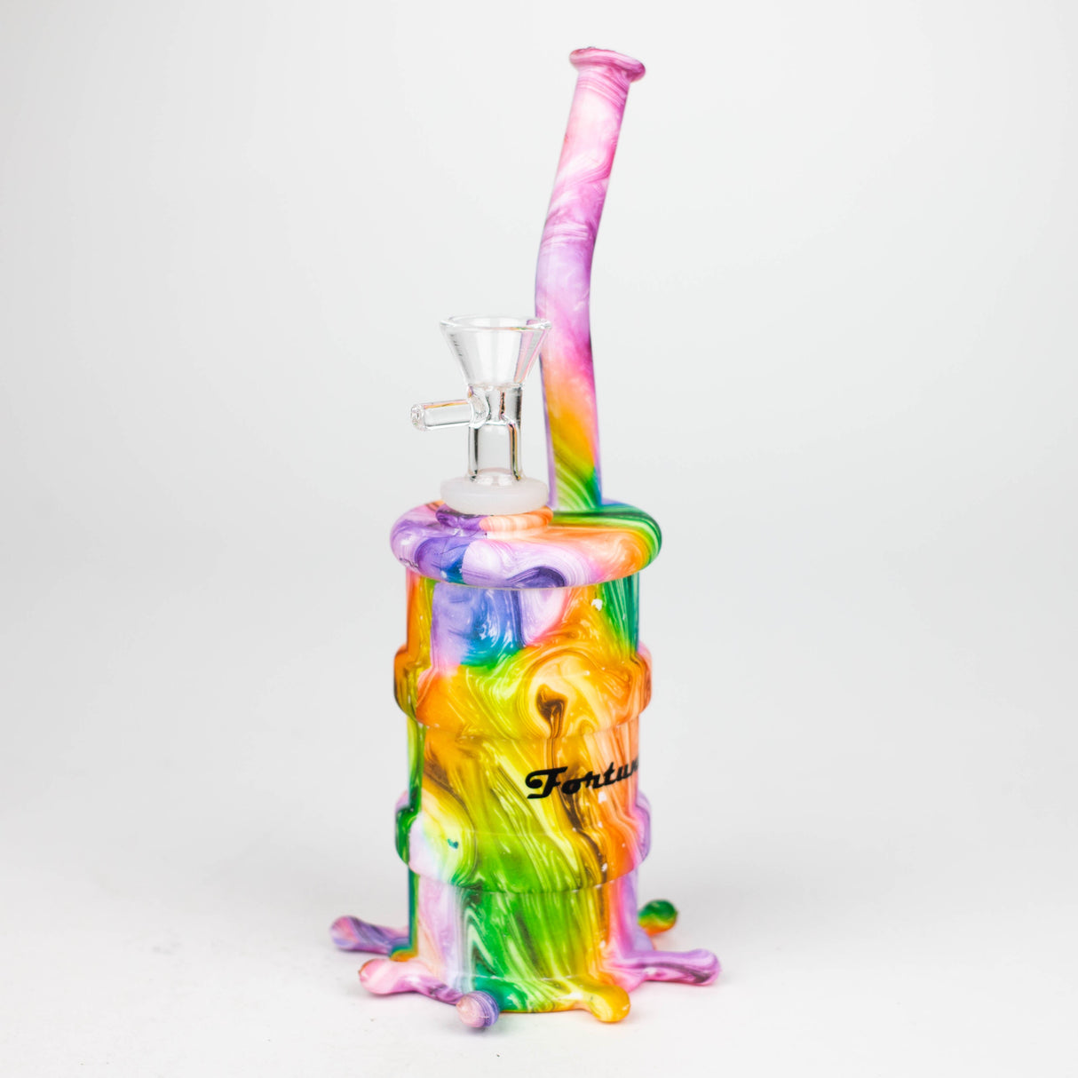 Fortune | 8" Hydrographic Silicone Soda Bong-Assorted [SP1003P]