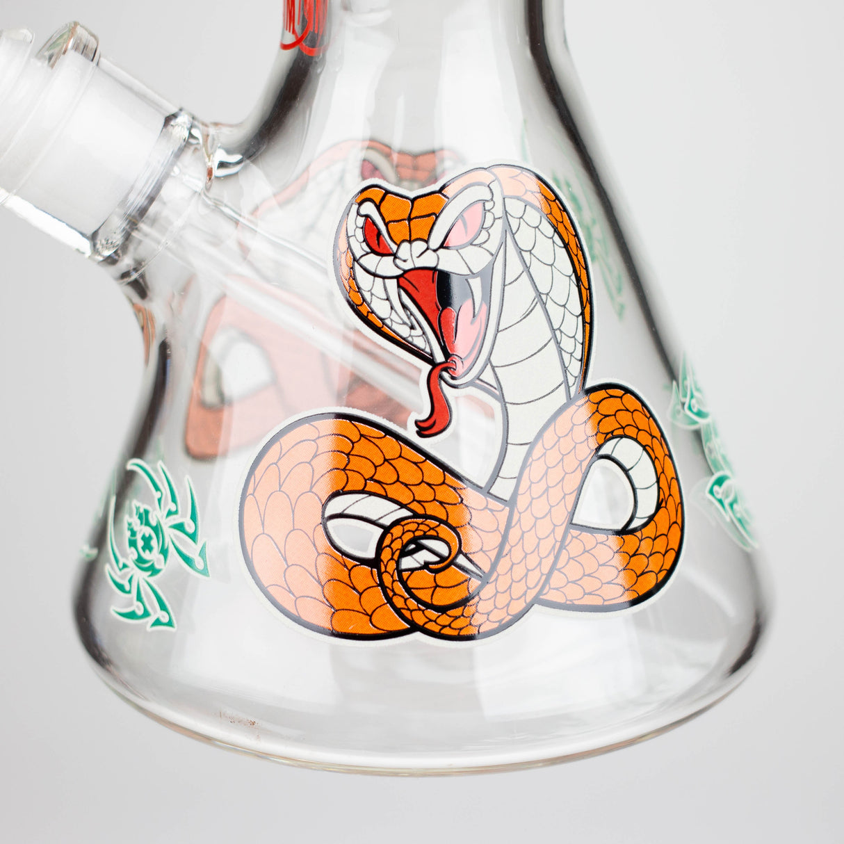 Fortune | 12" 7mm Snake Glow in the dark Beaker Bong [GT125007]