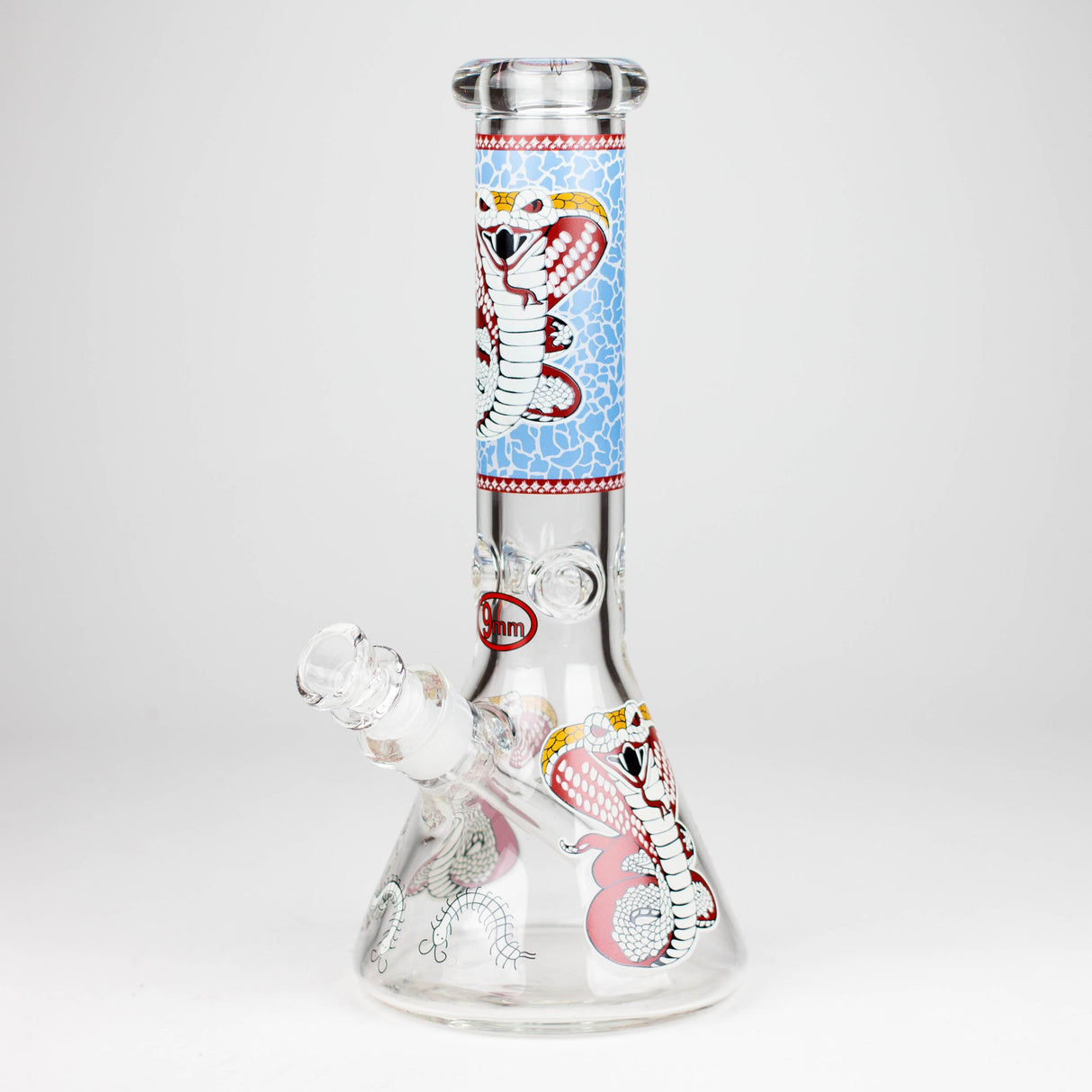 Fortune | 12" 9mm Snake Glow in the dark Beaker Bong [GT125009]