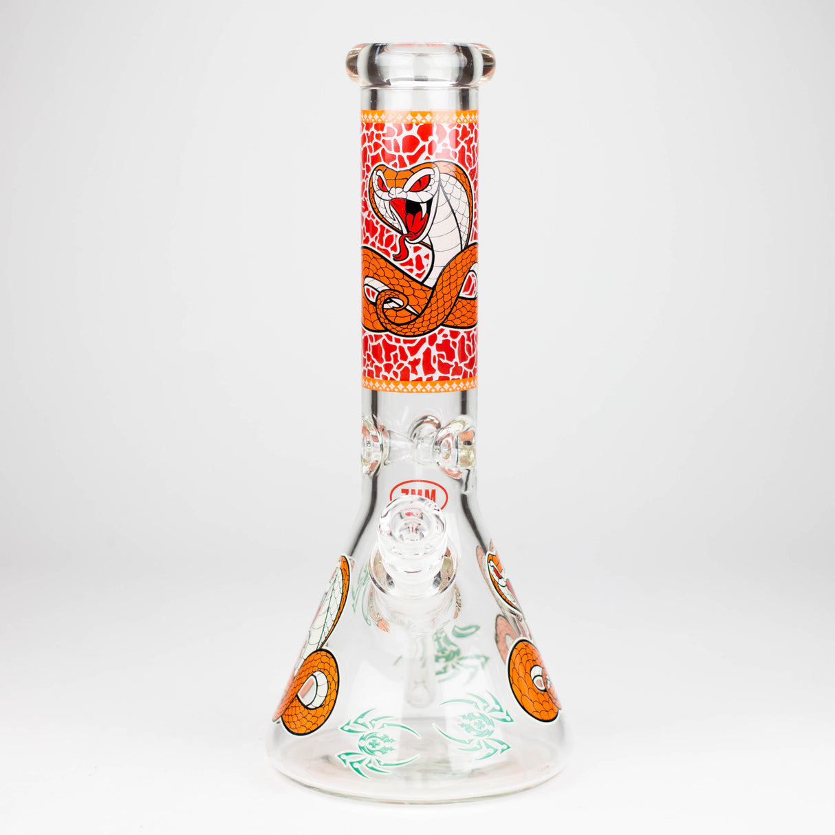 Fortune | 12" 7mm Snake Glow in the dark Beaker Bong [GT125007]