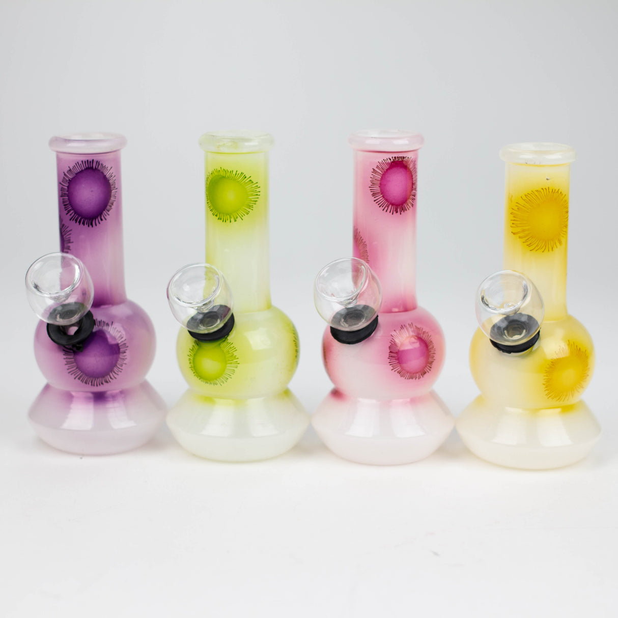 5" Glass water mini bong-Assorted ( GP1407 )