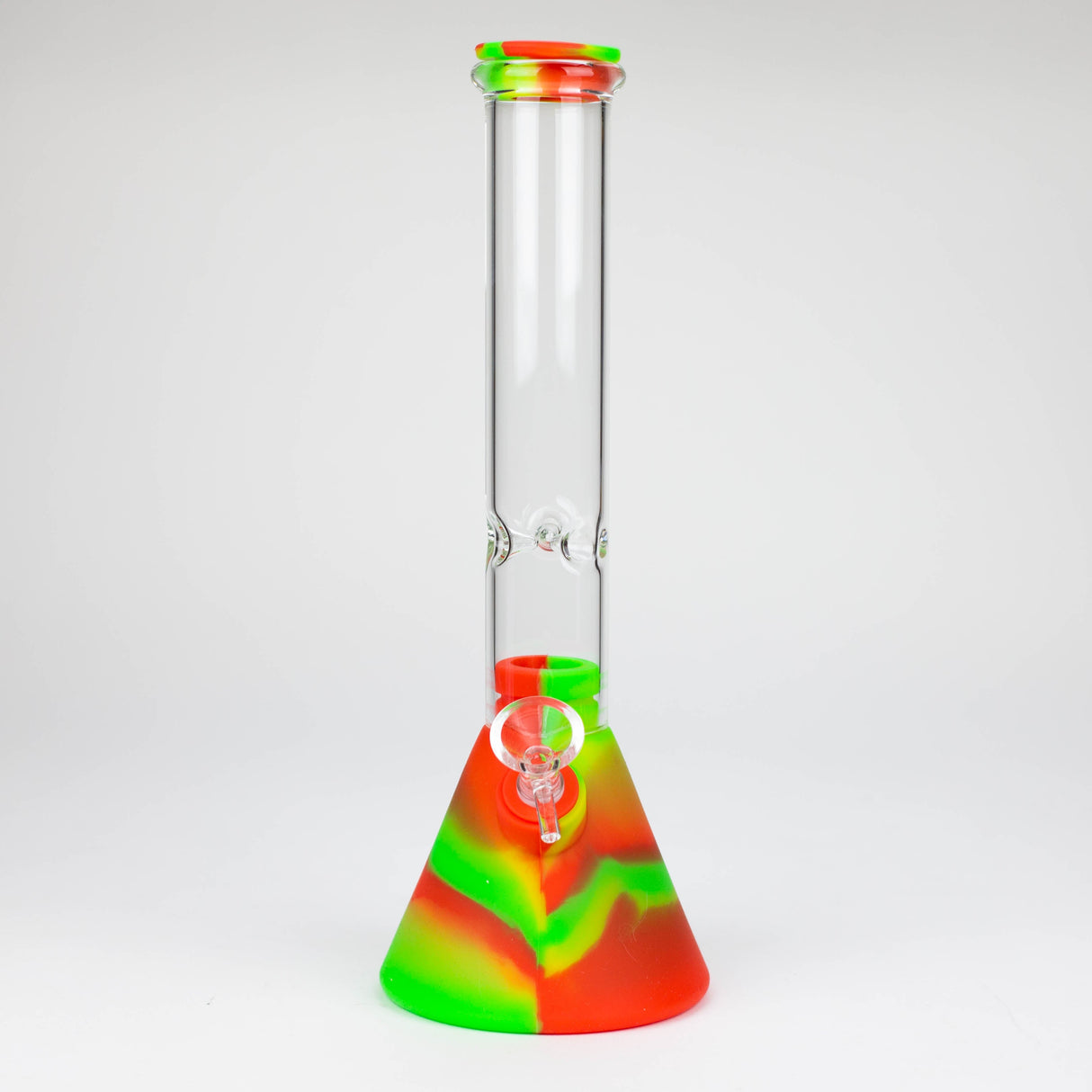 10.5" Silicone Glass Beaker bong-Assorted [H374]