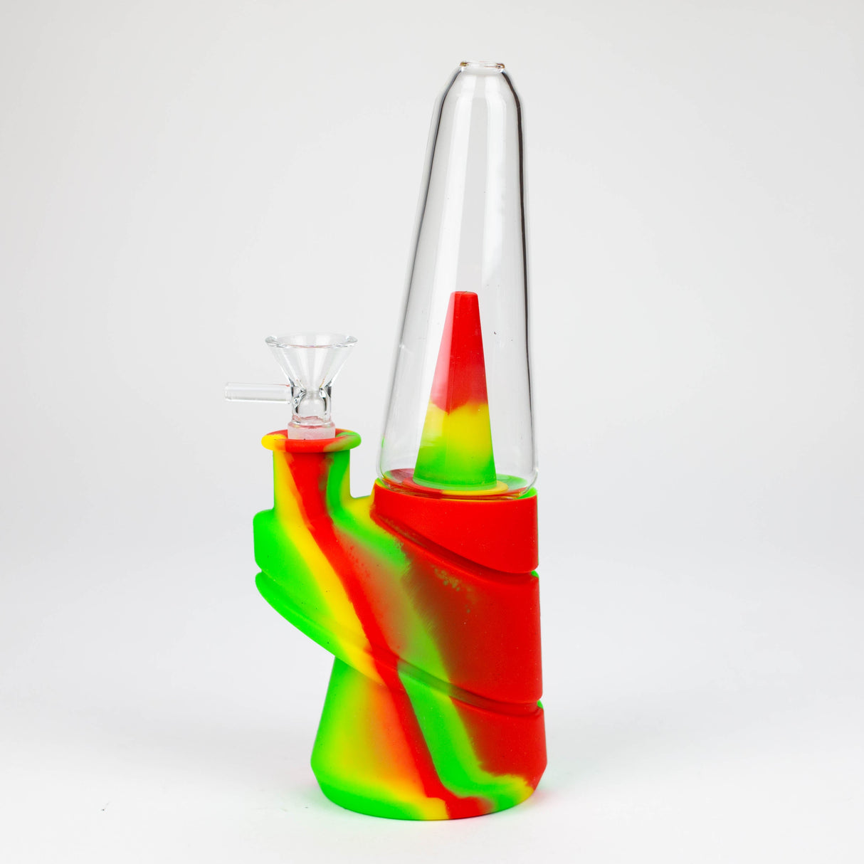 8.5" Silicone cone shape water bong-Assorted [H151]