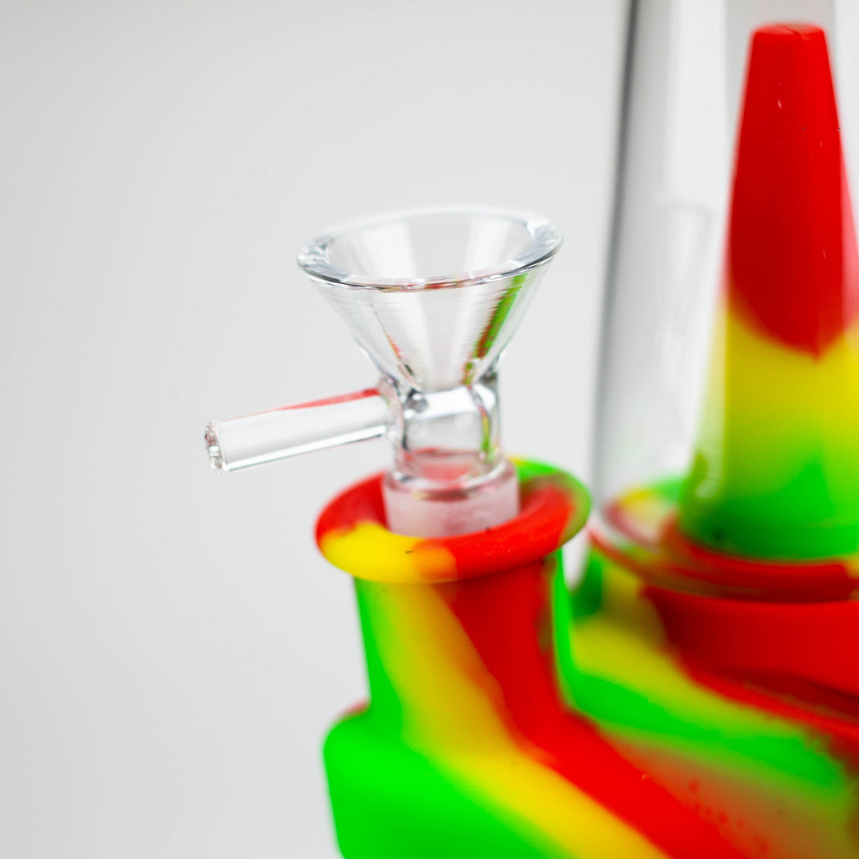 8.5" Silicone cone shape water bong-Assorted [H151]