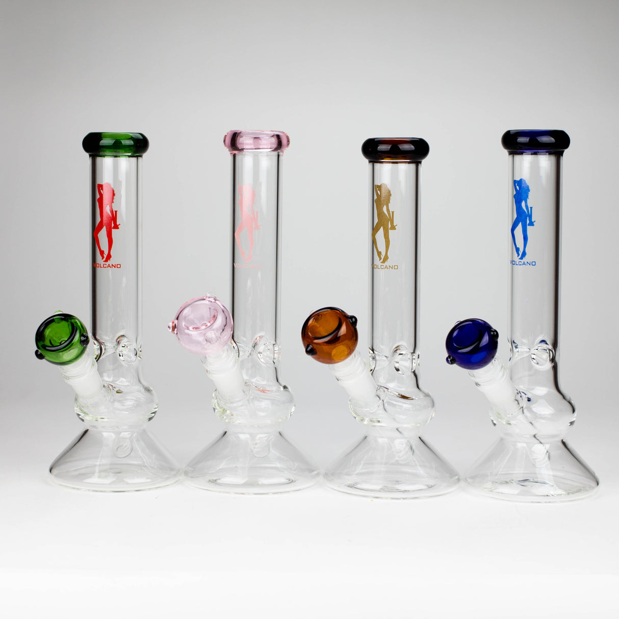 Volcano | 10" Glass Bong with Bowl [AK2034] Box of 15 Glass Bong Canadian Distributor