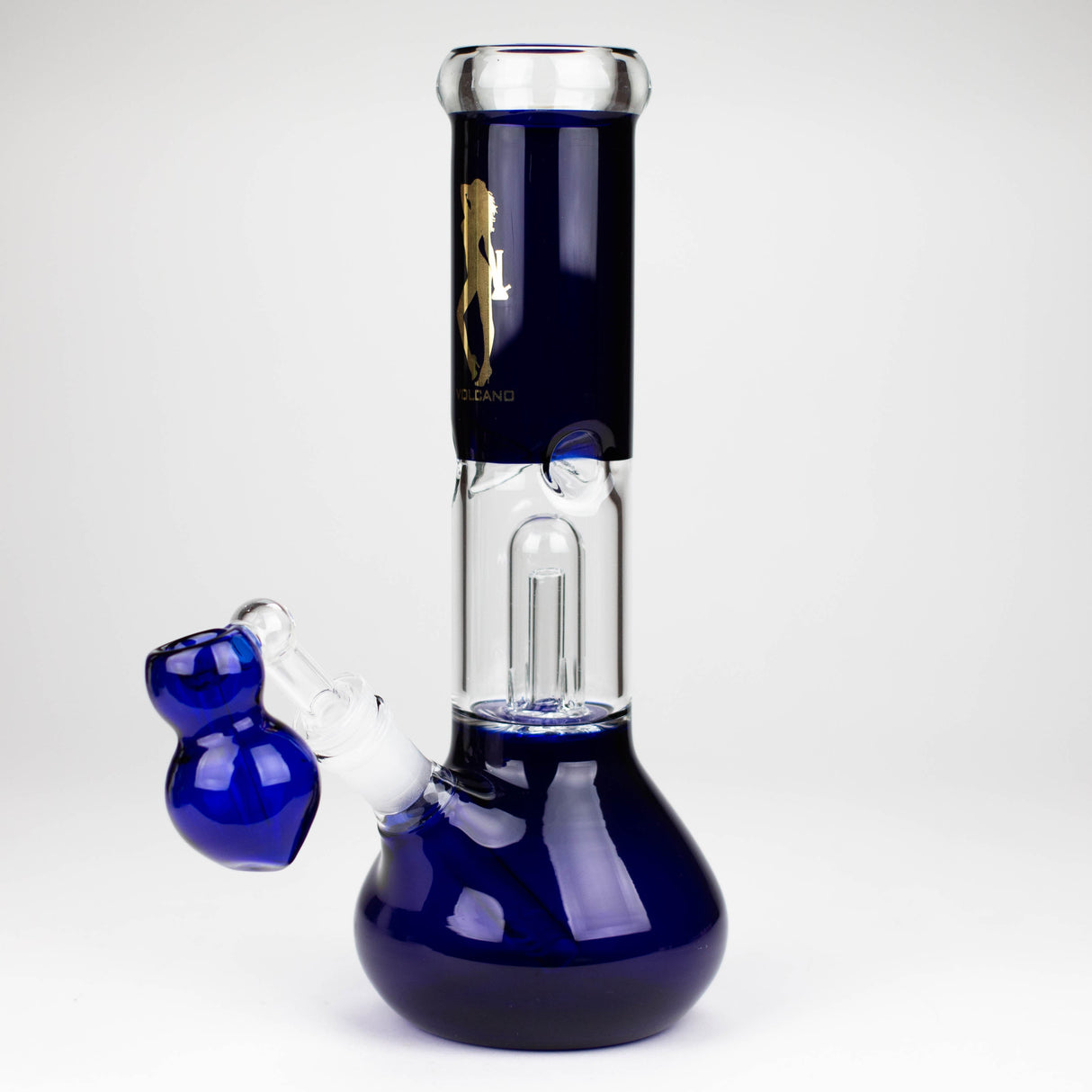 Volcano | 11" Glass Bong with percolator [AK03] Glass Bong Canadian Distributor Blue