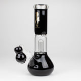 Volcano | 11" Glass Bong with percolator [AK03] Glass Bong Canadian Distributor Black