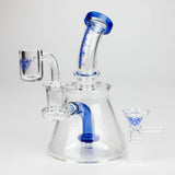Xtreme | 5.7" Glass 2-in-1 bubbler [DCK004] Glass Bong Canadian Distributor Blue