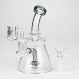 Xtreme | 5.7" Glass 2-in-1 bubbler [DCK004] Glass Bong Canadian Distributor Charcoal Black