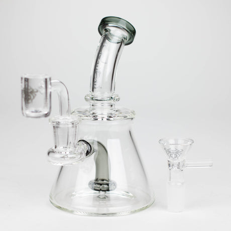 Xtreme | 5.7" Glass 2-in-1 bubbler [DCK004] Glass Bong Canadian Distributor Charcoal Black