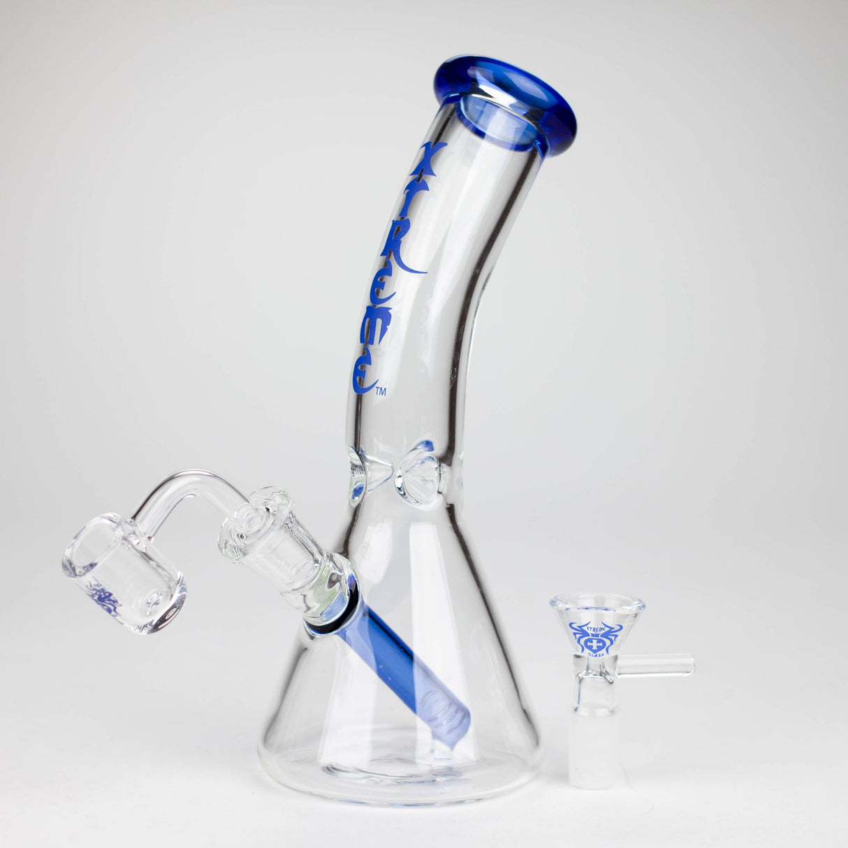 Xtreme | 7.5" Glass 2-in-1 bubbler [DCK008]