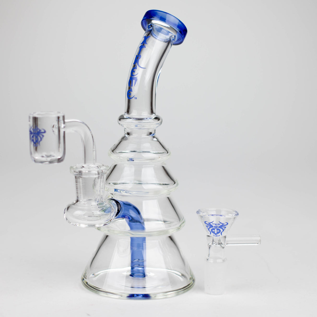 Xtreme | 7" Glass 2-in-1 bubbler [DCK009]