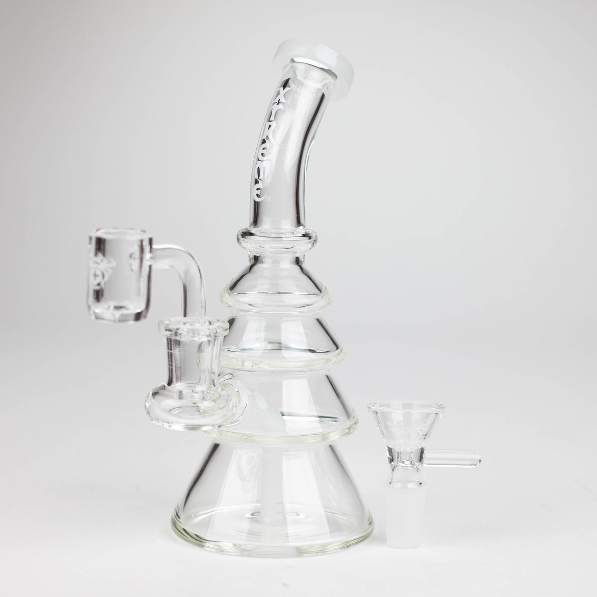 Xtreme | 7" Glass 2-in-1 bubbler [DCK009]