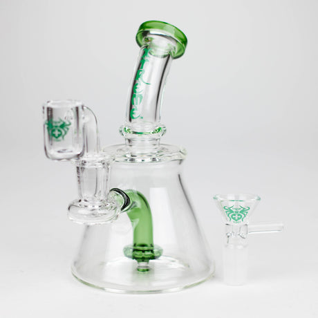 Xtreme | 5.7" Glass 2-in-1 bubbler [DCK004] Glass Bong Canadian Distributor Green