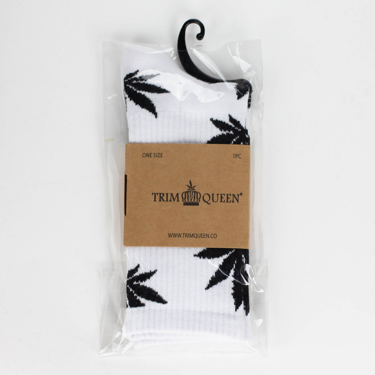 TRIM QUEEN | MJ SOCKS Footwear Trim Queen BLACK ON WHITE