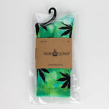 TRIM QUEEN | MJ SOCKS Footwear Trim Queen BLACK ON GREEN BLUE TYE DYE