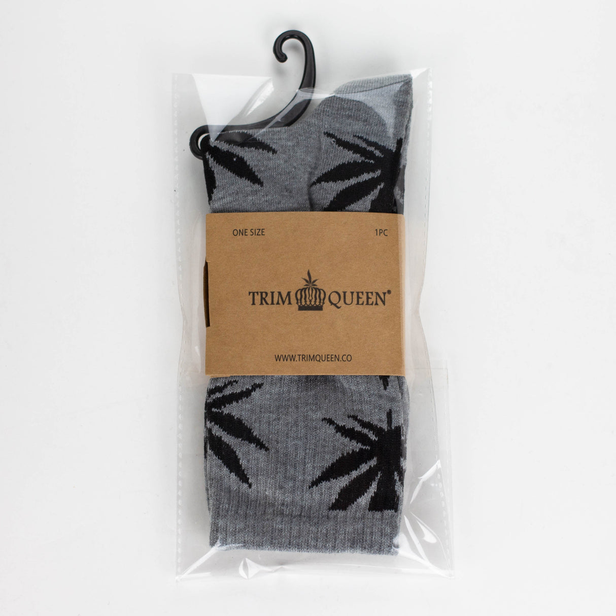 TRIM QUEEN | MJ SOCKS Footwear Trim Queen BLACK ON GREY