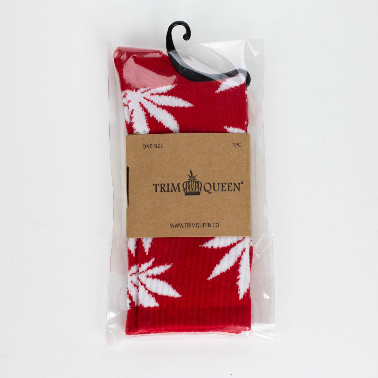 TRIM QUEEN | MJ SOCKS Footwear Trim Queen WHITE ON RED
