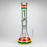 Kush | 15" tree percolator 7mm glass bong [AK089]