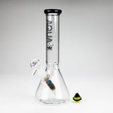 AQUA | 10" Beaker glass water bong with silicone cap [AQUA200]