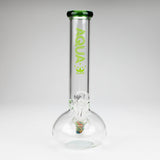 AQUA | 10" Round glass water bong with silicone cap [AQUA201]