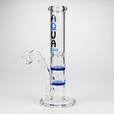 AQUA | 10" Dual Honeycomb rig with quartz banger [B1]