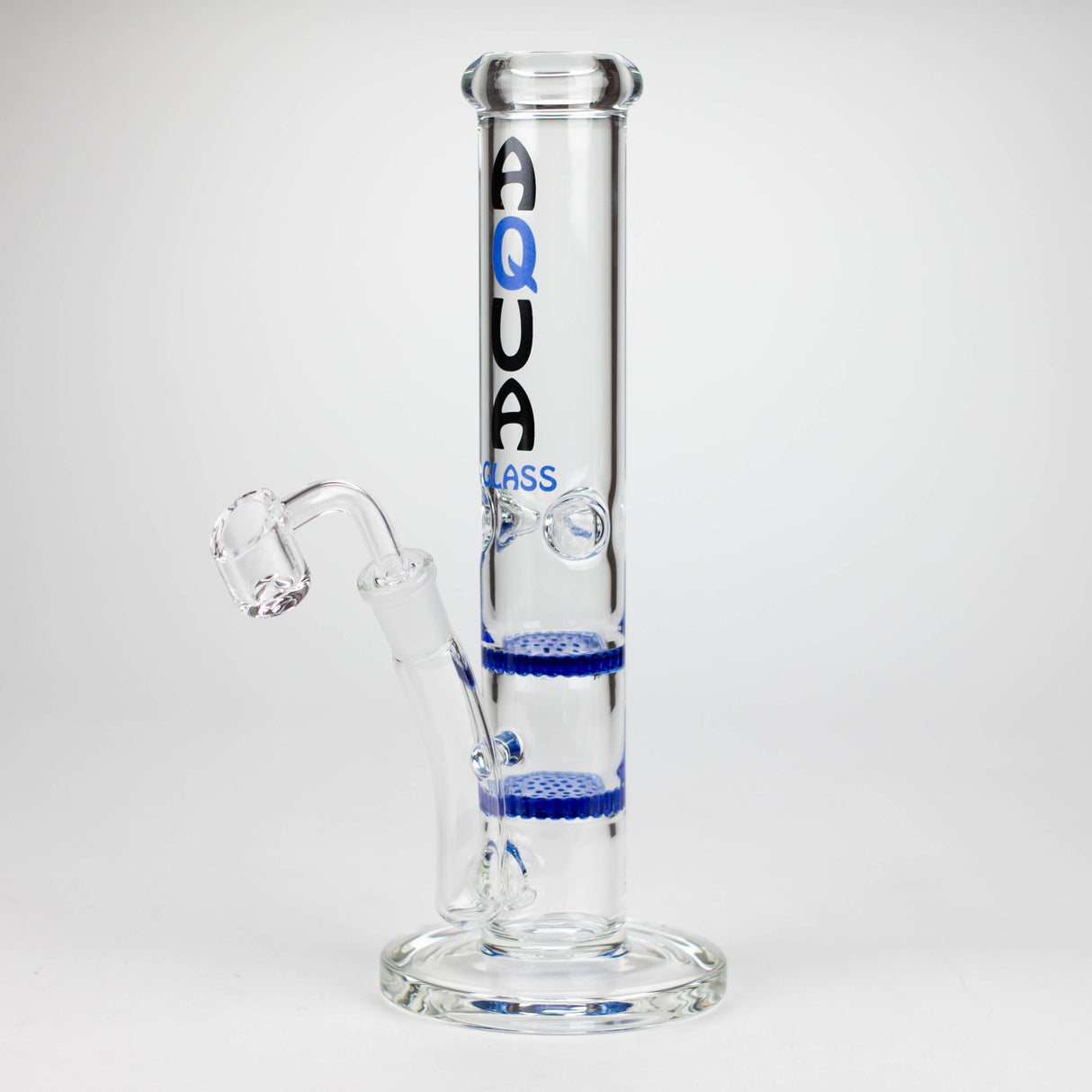 Aqua | 10″ Glass Bong Collection with Bowl & Banger – Assorted (B1) – Box of 12 Glass Rig Canadian Distributor