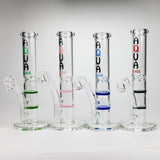Aqua | 10″ Glass Bong Collection with Bowl & Banger – Assorted (B1) – Box of 12 Glass Rig Canadian Distributor