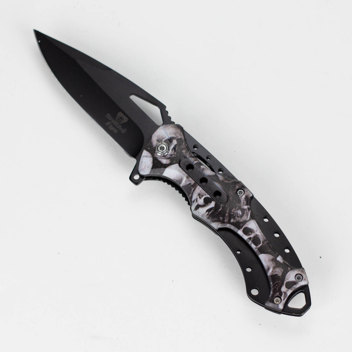 Snake Eye | outdoor rescue Skull hunting knife [SE-1353] Folding Knife BB Canada White/Black