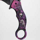 Snake Eye | Skull Design folding Karambit 3" Blade [SE-090P] Folding Knife BB Canada