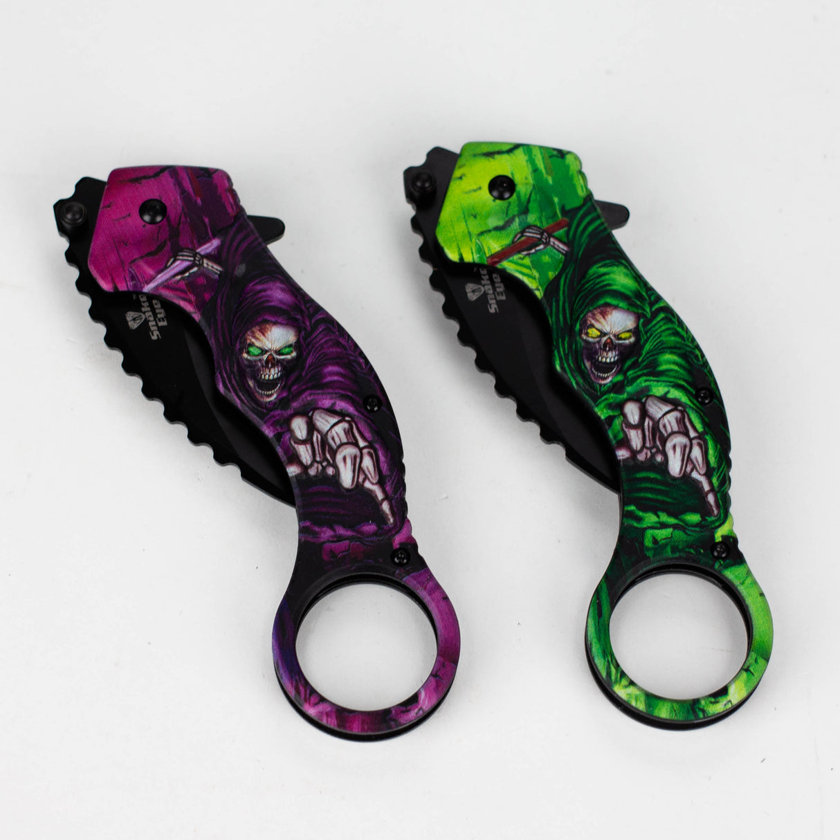 Snake Eye | Skull Design folding Karambit 3" Blade [SE-090P] Folding Knife BB Canada