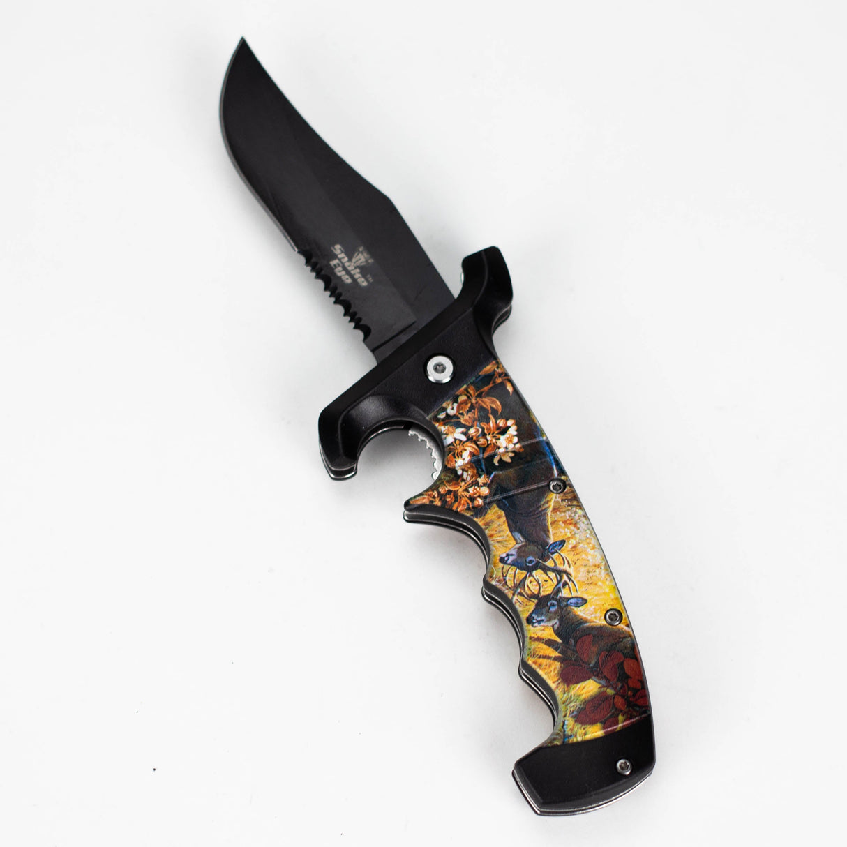 Snake Eye | 9″ Animal – Folding Knife Belt Clip [SE-5251] Folding Knife BB Canada Deer