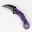 Snake Eye | 10" Pocket Knife [SE-5326-PR] Folding Knife BB Canada Purple