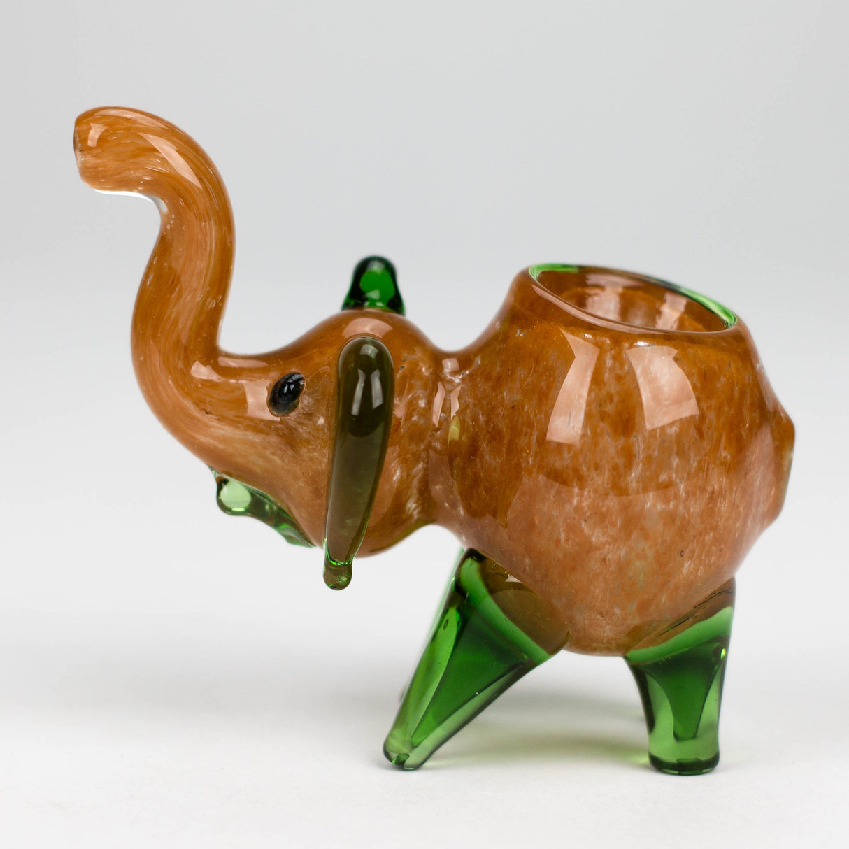 Elephant shape insideout pipe small [PIP185] Glass Pipe NIBO Distribution