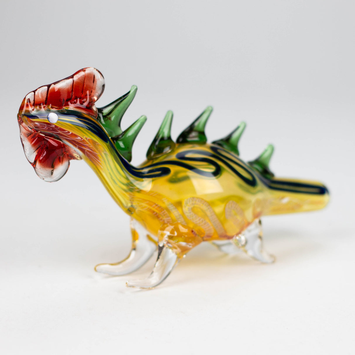 7" Lizard Insideout Glass Pipe [PIP972]