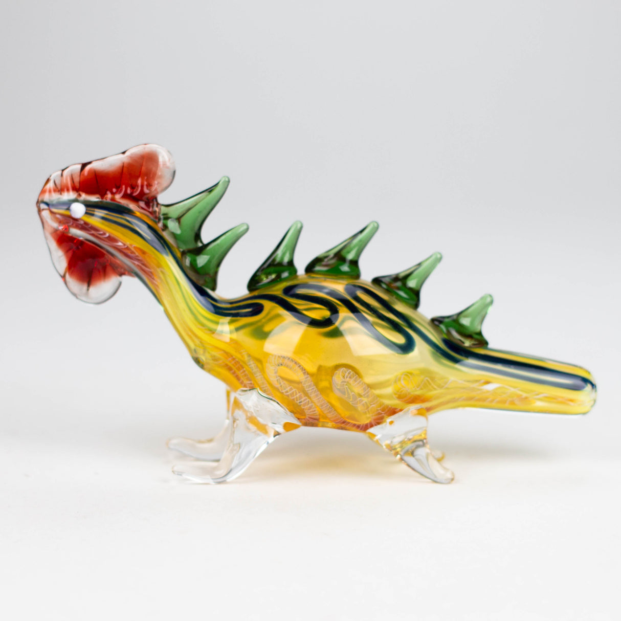 7" Lizard Insideout Glass Pipe [PIP972]