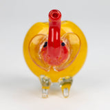 4.25" Elephant Rasta color hand pipe Glass Pipe NIBO Distribution