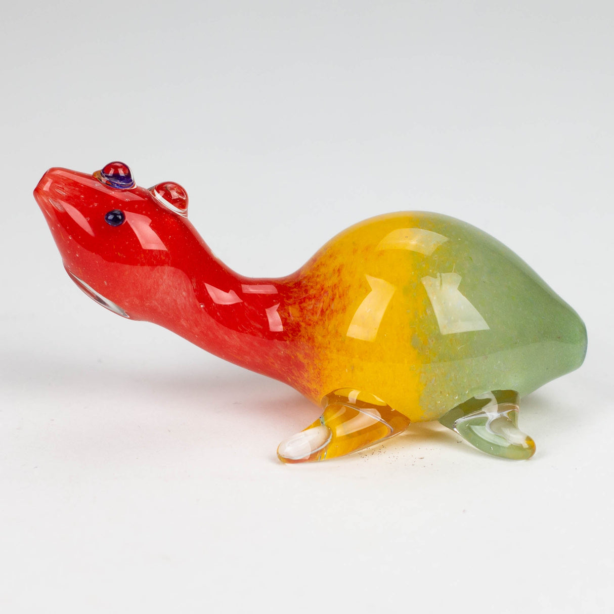 4" Turtle Shape Rasta insideout pipe [PIP976] Glass Pipe NIBO Distribution
