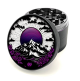 Green Star | 2.5" (63mm) Soft Touch Grinder - Purple Mountain Mandala Design